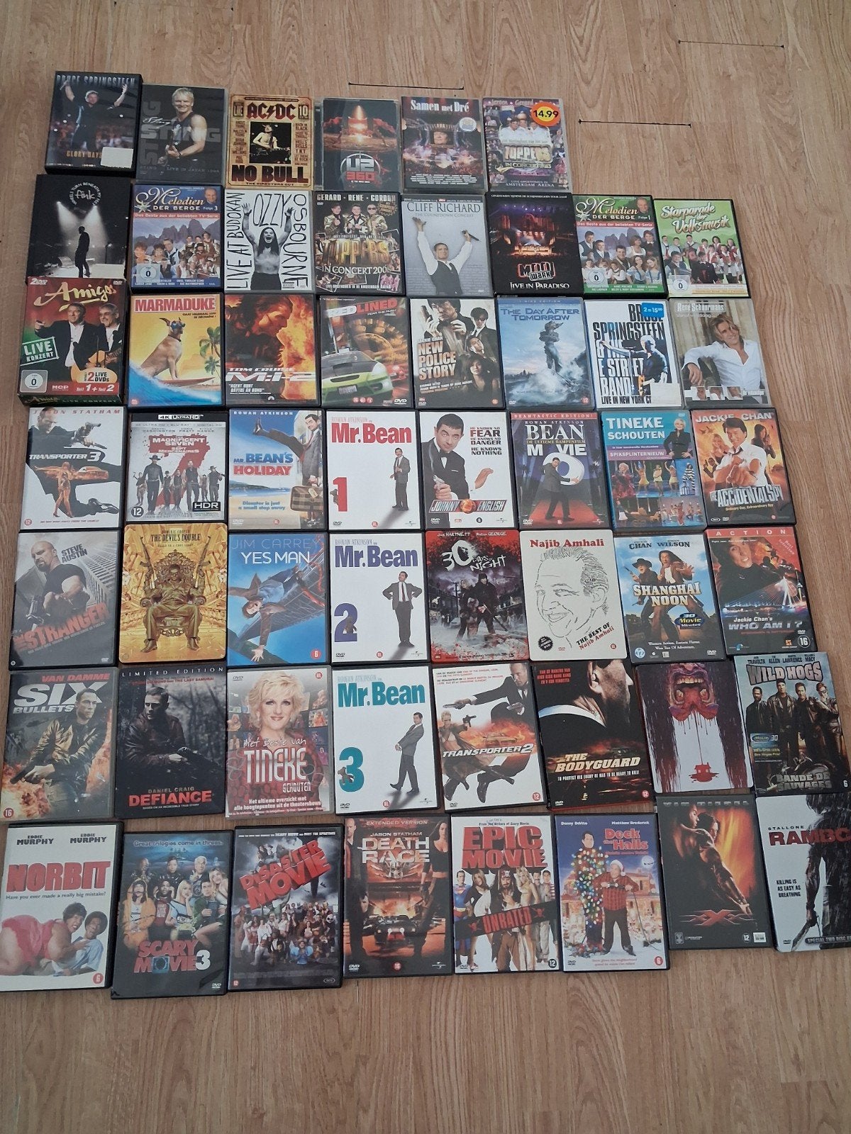 Te koop 60 dvds en 30 losse dvds bod mag, Cd's en Dvd's, Blu-ray, Ophalen of Verzenden, Zo goed als nieuw, Actie