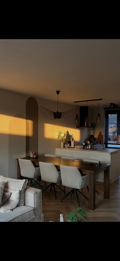 Massief Teakhout Donkerbruin Eettafel 220 x 100, Huis en Inrichting, Tafels | Eettafels, Ophalen, 100 tot 150 cm, Teakhout, 200 cm of meer