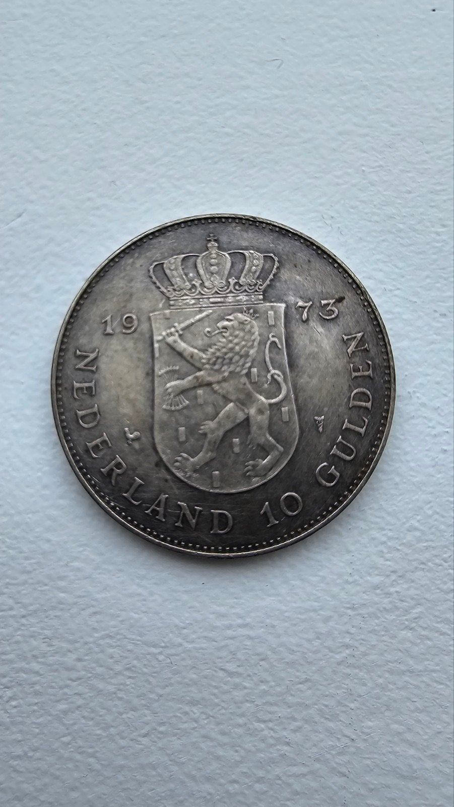 Zilveren 10 Gulden Munt Juliana 1973, Ophalen of Verzenden, Koningin Juliana, 10 gulden