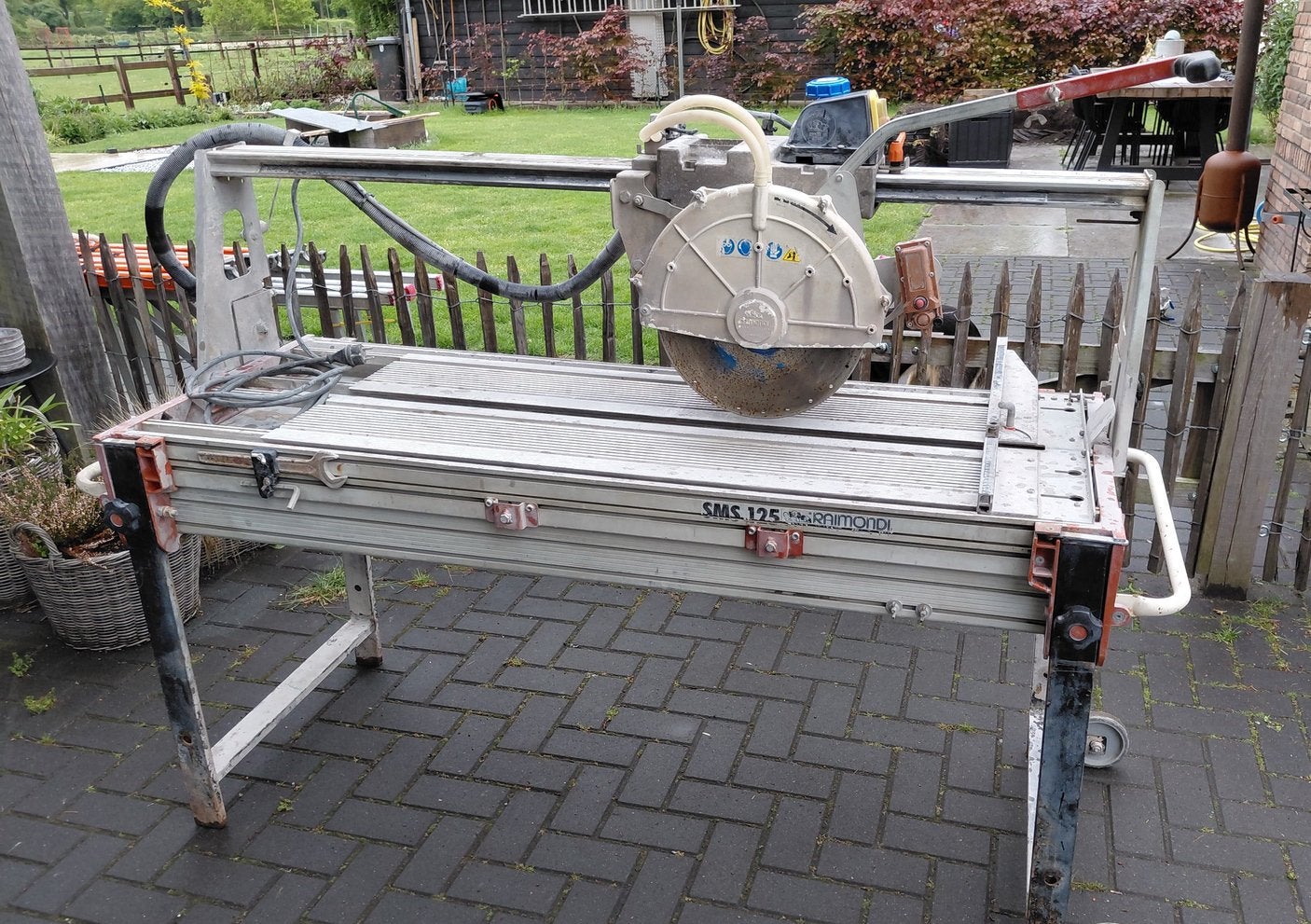 Raimondi SMS 125 tegelzaagmachine - tegelsnijder - Rubi, Ophalen, Cirkelzaag, 70 mm of meer, Zo goed als nieuw