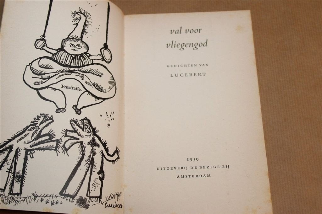 Val voor Vliegengod — Lucebert, Gedichten +Illustraties 1959, Boeken, Ophalen of Verzenden, Gelezen