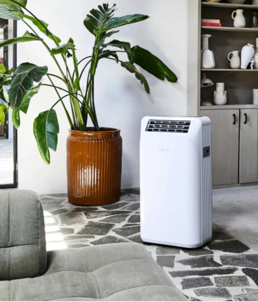 Evolar EVO-ES9000V2 mobiele airco ZONDER afvoerslang /3-in-1, Minder dan 100 cm, Wit, Ophalen of Verzenden, Zo goed als nieuw