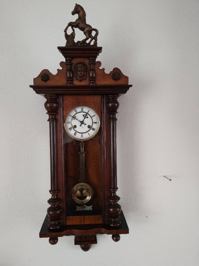 Antieke Paardjes Regulateur, Antiek en Kunst, Antiek | Klokken, Ophalen