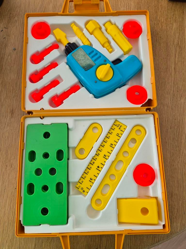 Vintage fisher price gereedschapskist, Verzenden, Gebruikt, Speelset