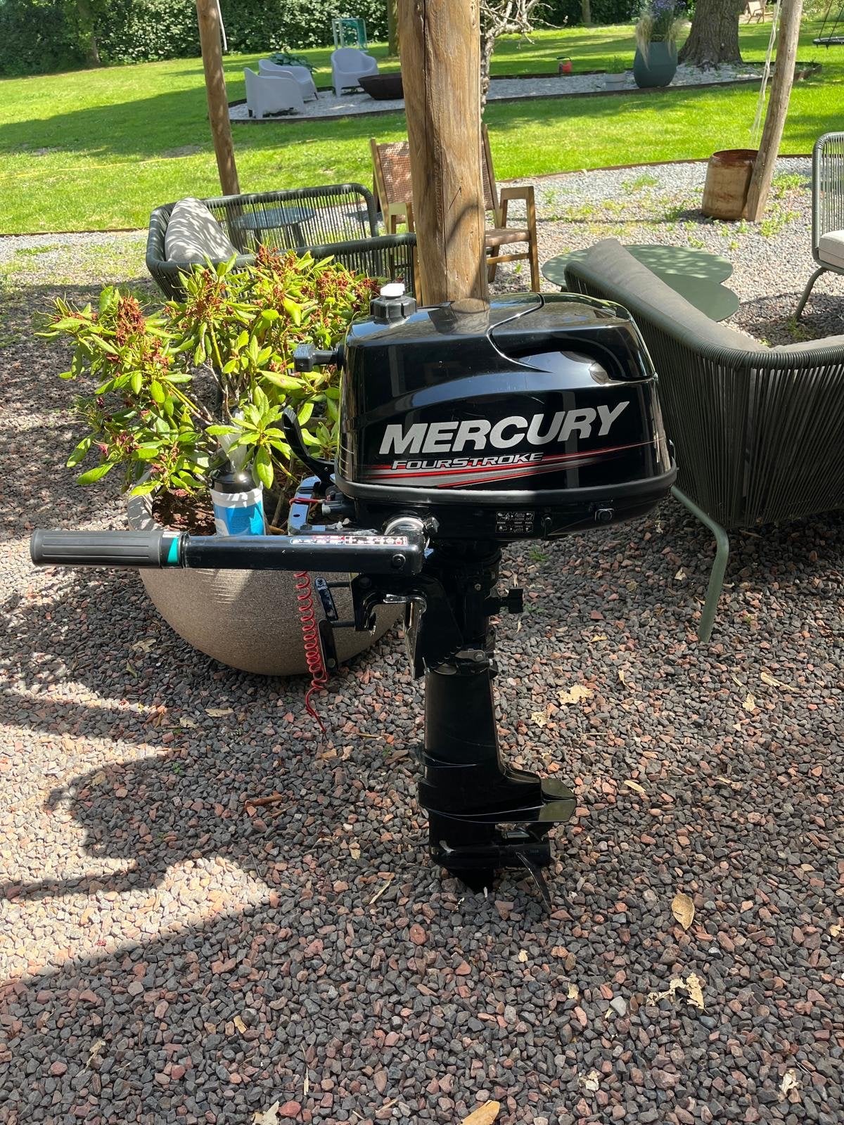 Mercury 6pk 4takt kortstaart Buitenboordmotor, Watersport en Boten, Gebruikt, Ophalen of Verzenden, Met afstandsbediening, 5 tot 10 pk