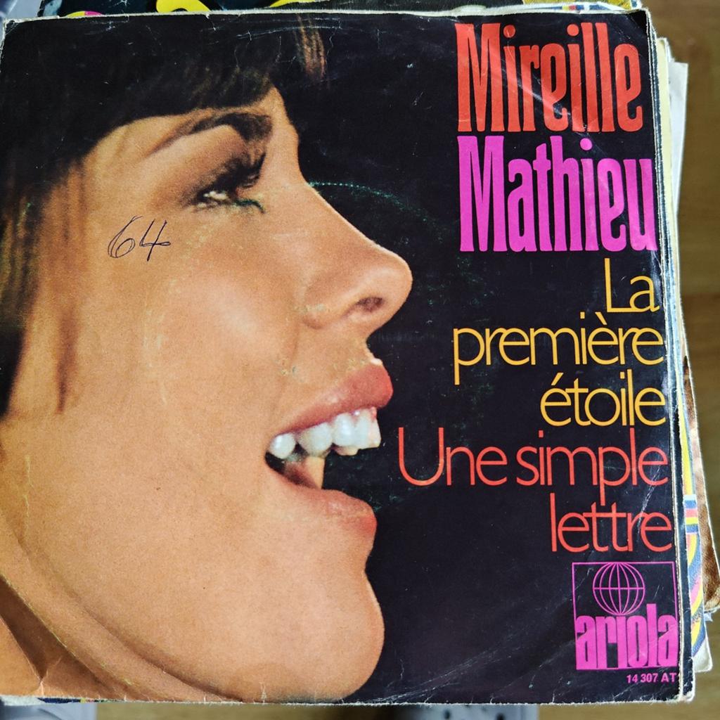 Mireille Mathieu - La Première Étoile / Une Simple Lettre, Ophalen of Verzenden, Gebruikt