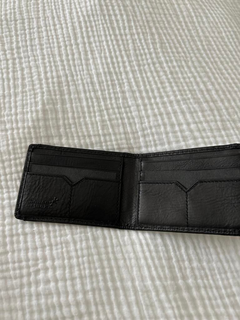 House of Jack leren beurs/wallet met geldclip - Nieuw, Overige merken, Zwart, Nieuw, Ophalen of Verzenden