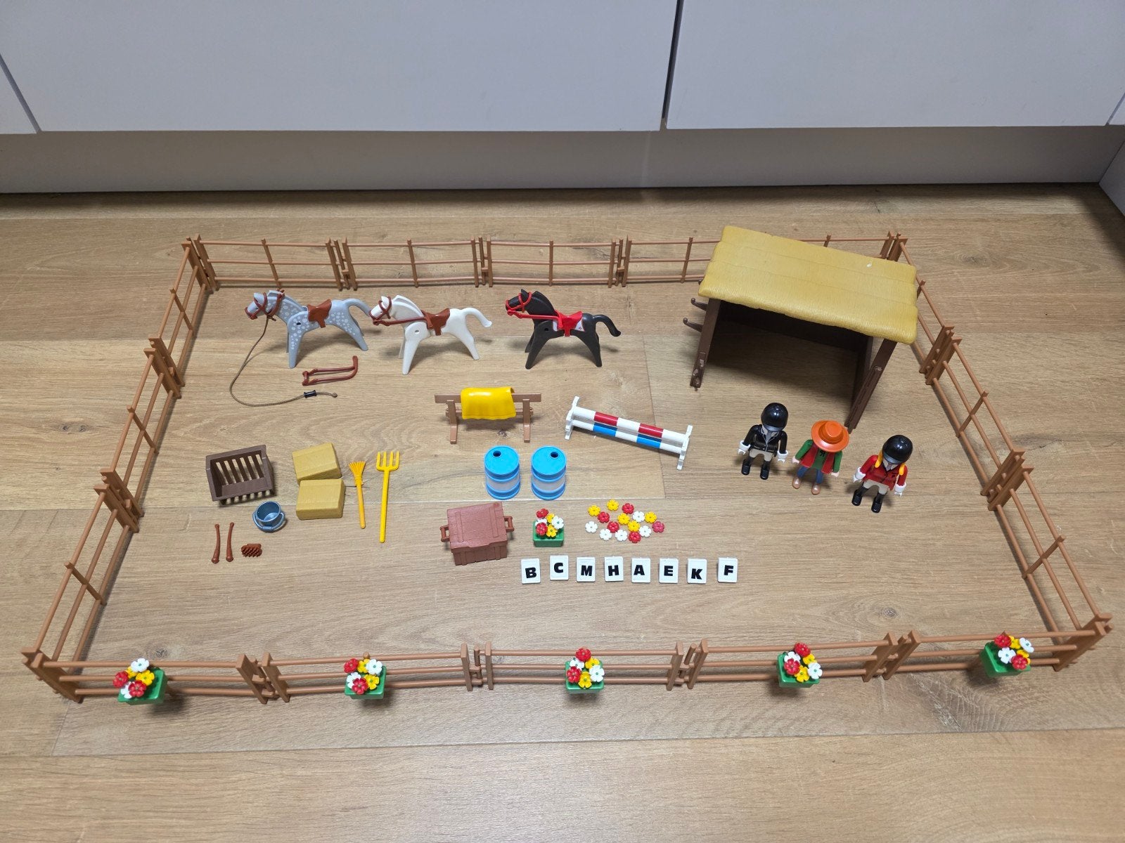 Playmobil 3855 champions area (paarden manege), Ophalen of Verzenden, Zo goed als nieuw