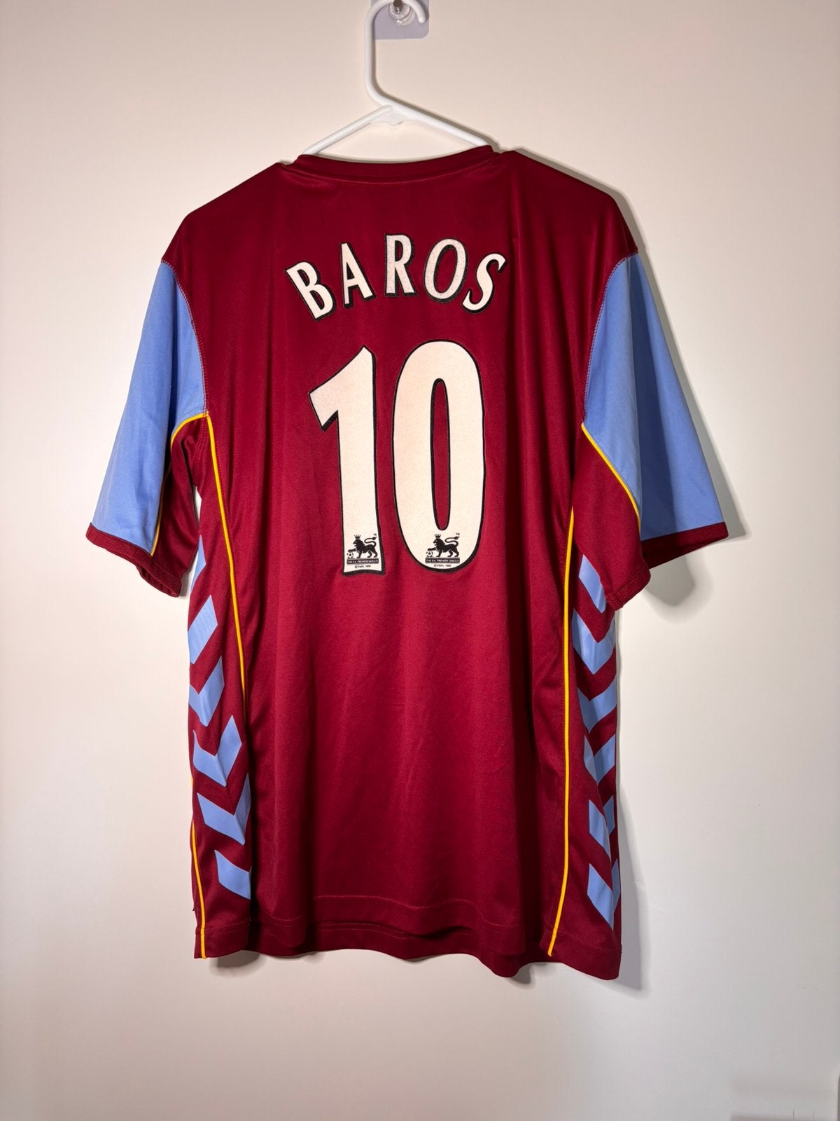 Aston Villa 2005/2006 Milan Baros #10 voetbalshirt Hummel, Maat L, Verzenden, Gebruikt, Shirt