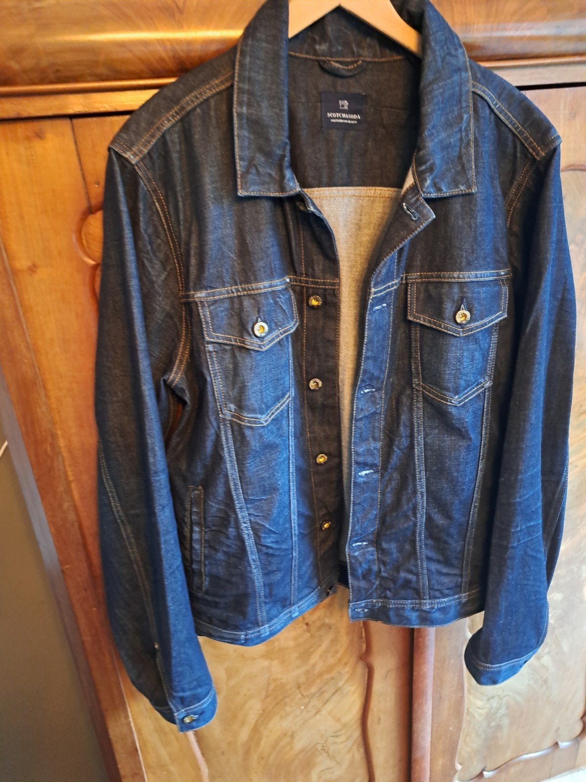 Scotch and Soda spijkerjack xl, Kleding | Heren, Verzenden, Zo goed als nieuw, Maat 56/58 (XL), Blauw