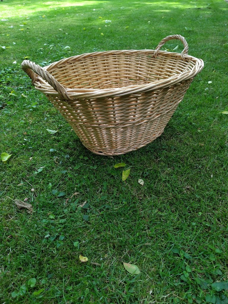 rieten mand, wasmand, Huis en Inrichting, Ophalen, Mand, Zo goed als nieuw, Riet