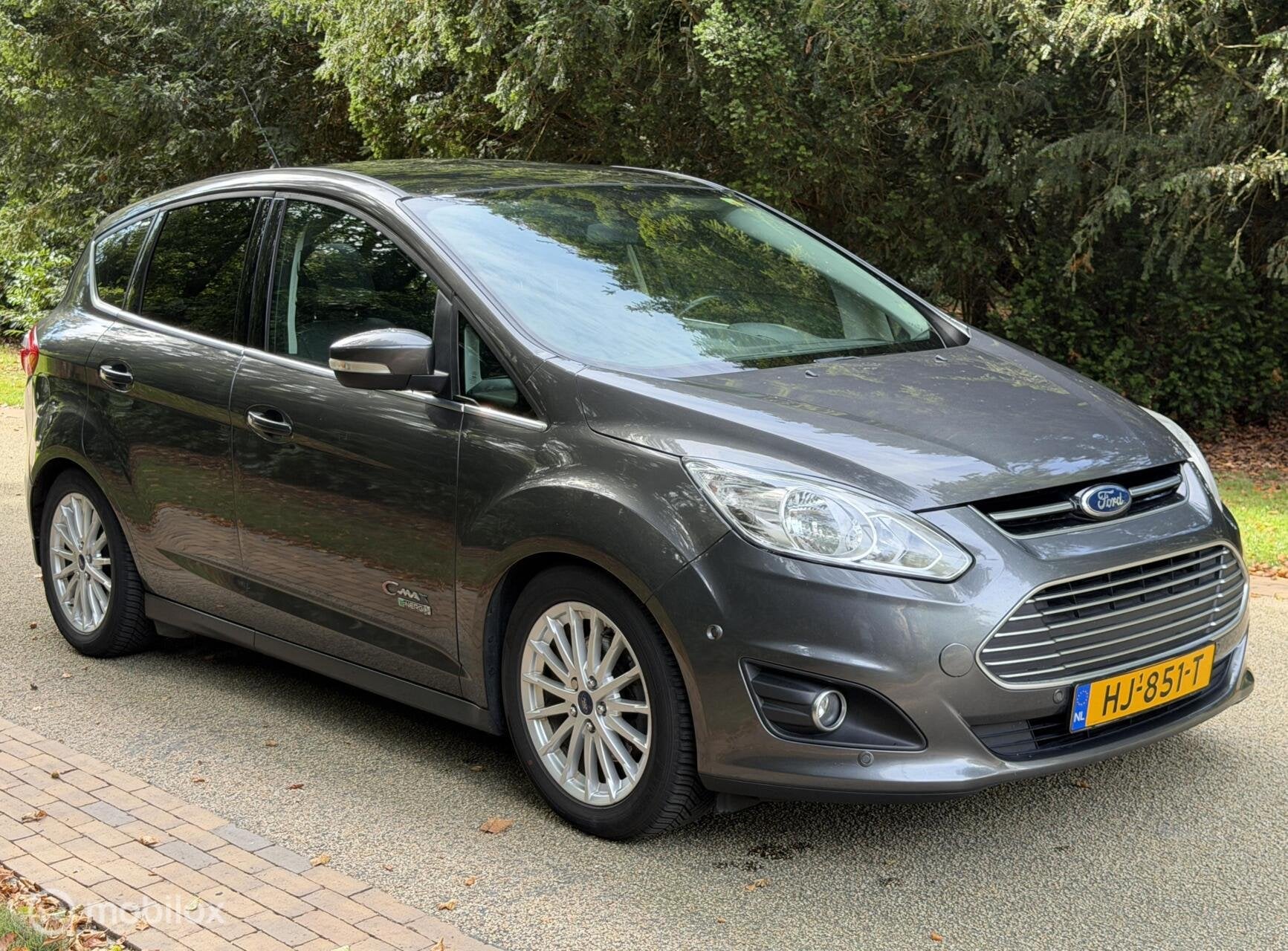 Ford C-Max 2.0 Plug-in Hybrid Automaat Titanium Plus Leer, Auto's, Ford, Gebruikt, 4 cilinders, Bedrijf, Hybride Elektrisch/Benzine