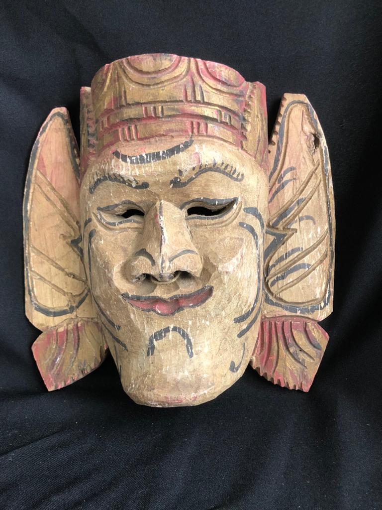 Oud Topeng masker hout, Antiek en Kunst, Kunst | Niet-Westerse kunst, Ophalen of Verzenden