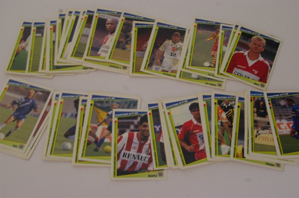 Shooting st*rs voetbal plaatjes seizoen 1992-93, Ophalen of Verzenden, Zo goed als nieuw, Overige binnenlandse clubs, Poster, Plaatje of Sticker
