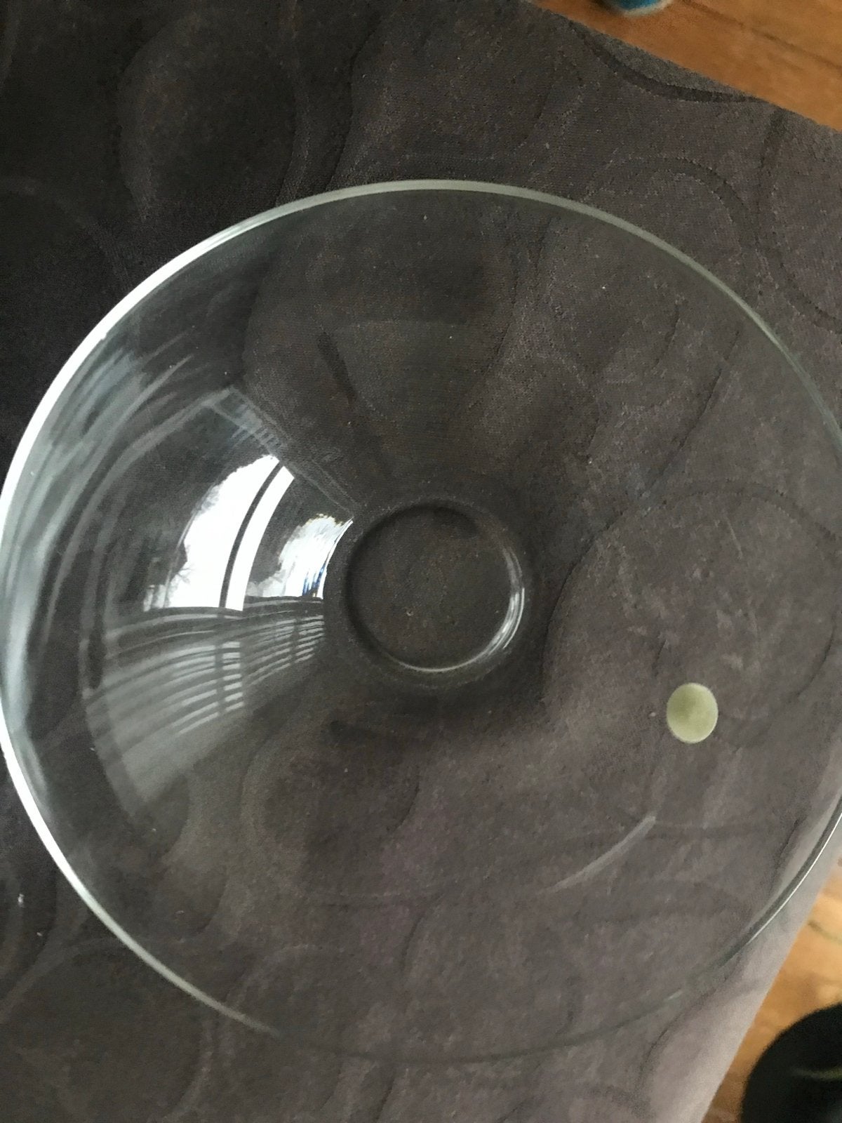 Bonbonniere van glas uit 70er jaren, merk Zwiesel, Gebruikt, Met deksel, Schaal, Rond