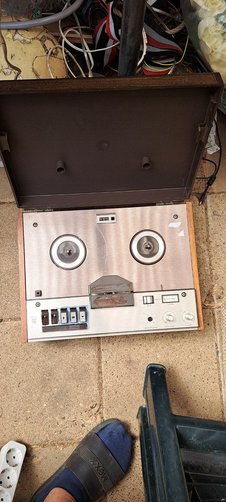 2 Defecte Bandrecorders philips 4307, Ophalen of Verzenden, Defecte bandrecorder, Met banden