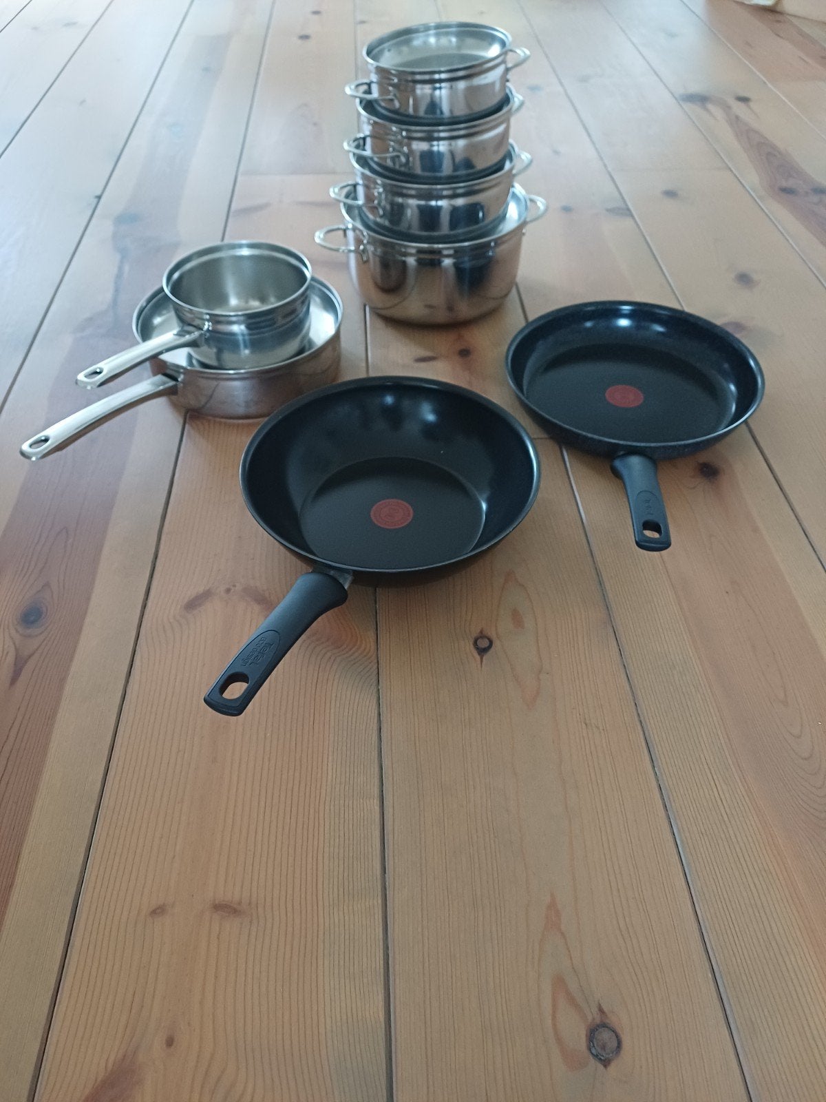 pannenset., Ophalen, Rvs, Pannenset