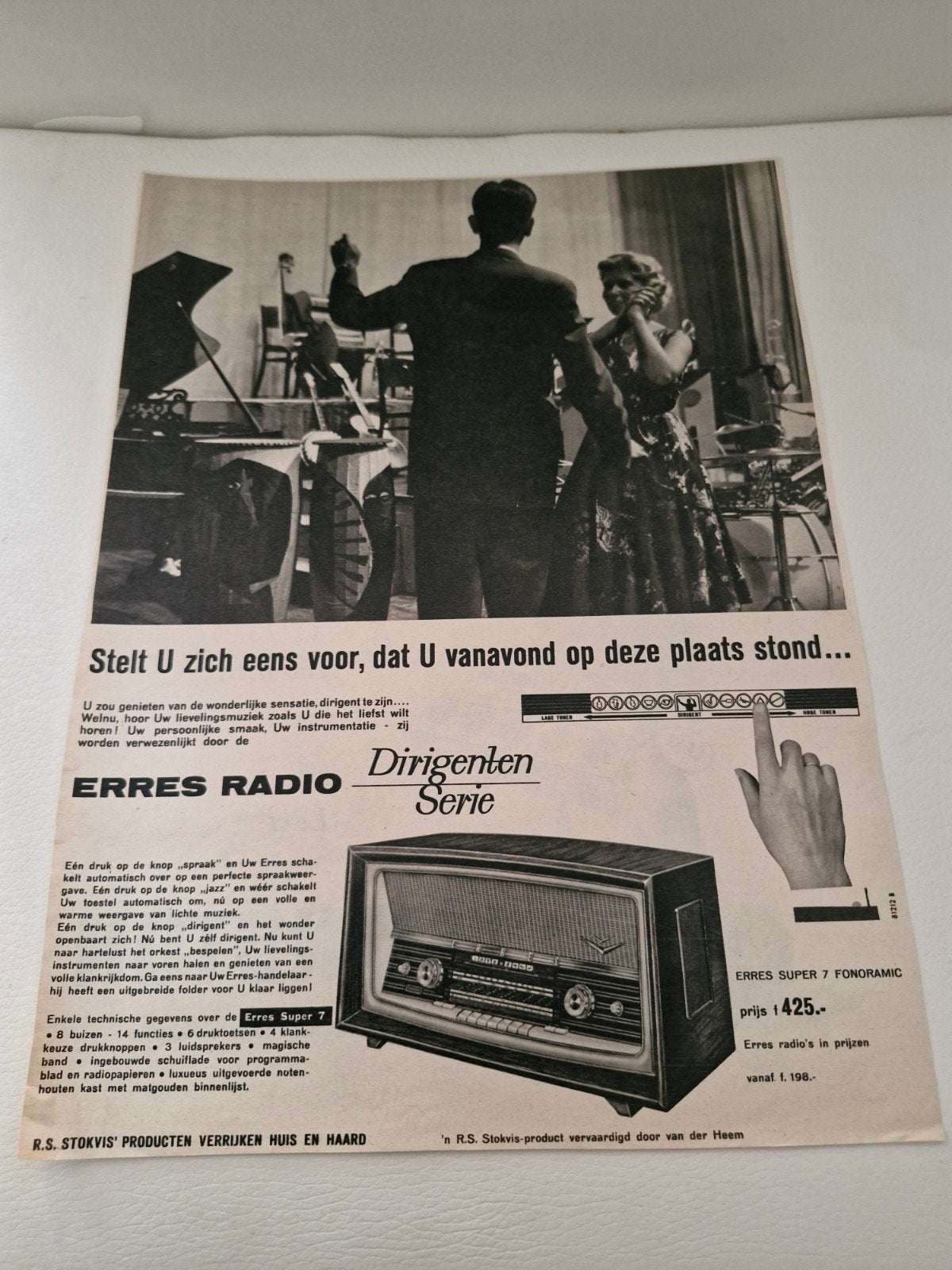 advertentie Super 7 Fonoramic Radio - Dirigenten Serie, Ophalen of Verzenden