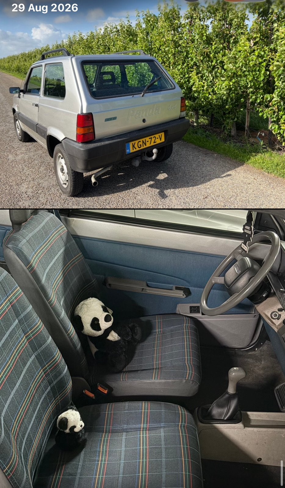 Fiat Panda 4x4  1.1 - 2003 Grijs in uitstekende staat, Ophalen, Zo goed als nieuw