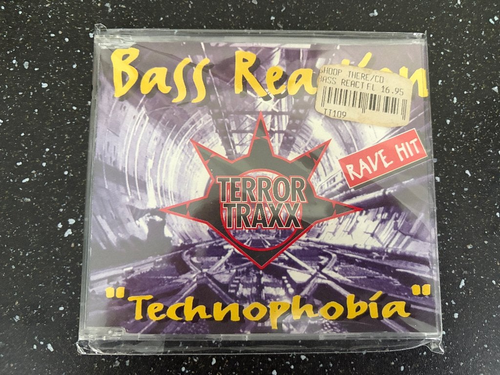 Bass Reaction.: Technophobia (Terror Traxx), Ophalen of Verzenden, Zo goed als nieuw, Hardcore, Single
