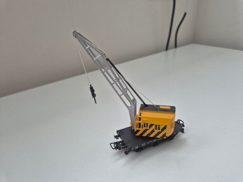 Märklin HO kraanwagen 6804, Ophalen, Wisselstroom, Wagon, Zo goed als nieuw