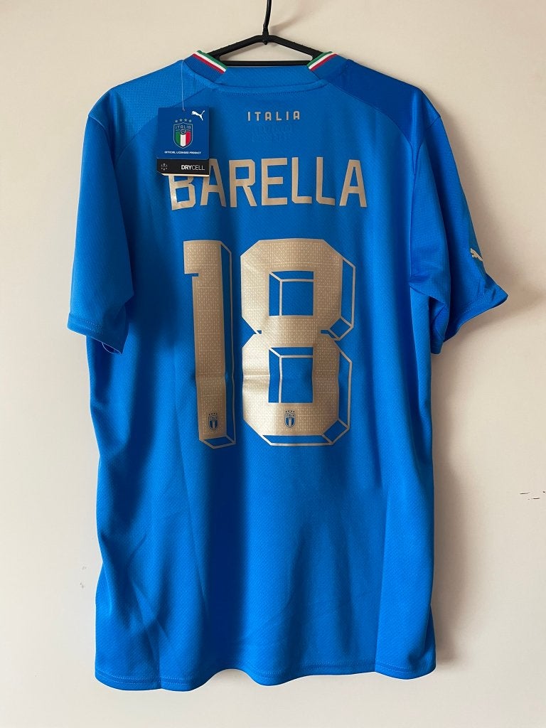 Barella #18 Italie Puma Voetbalshirt Nieuw Maat M, Puma, Nieuw, Ophalen of Verzenden, Voetbal