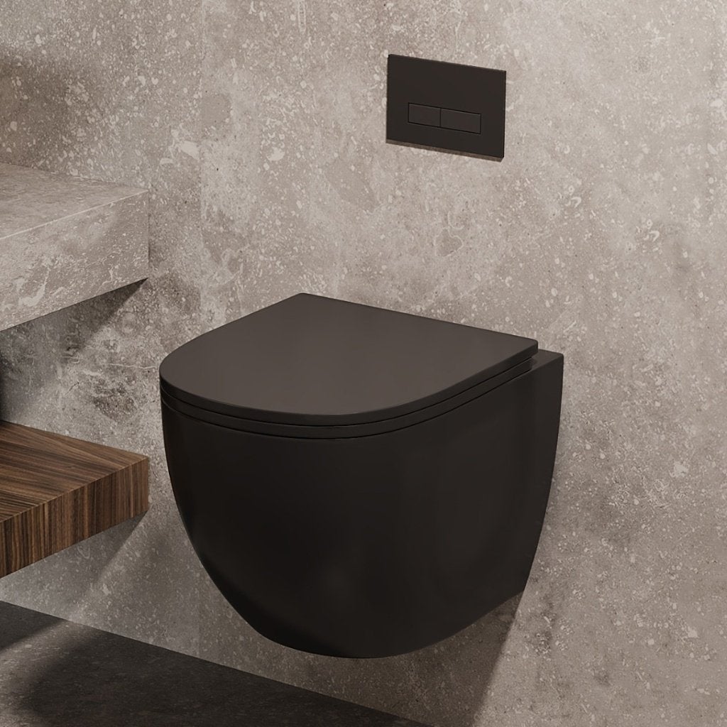 Saniclear Itsie hangend toilet mat zwart randloos NIEUW, Ophalen, Nieuw, Toilet