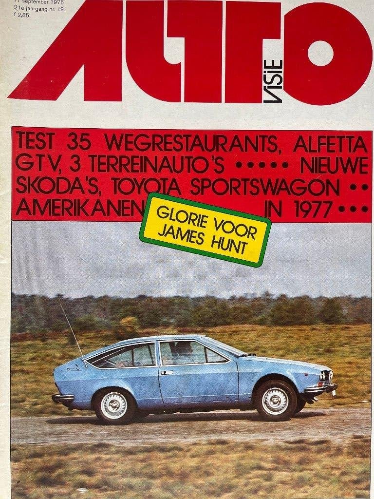 Test van Alfa Romeo Alfetta GTV, complete Autovisie '76, Alfa Romeo, Nieuw, Ophalen of Verzenden, Autovisie