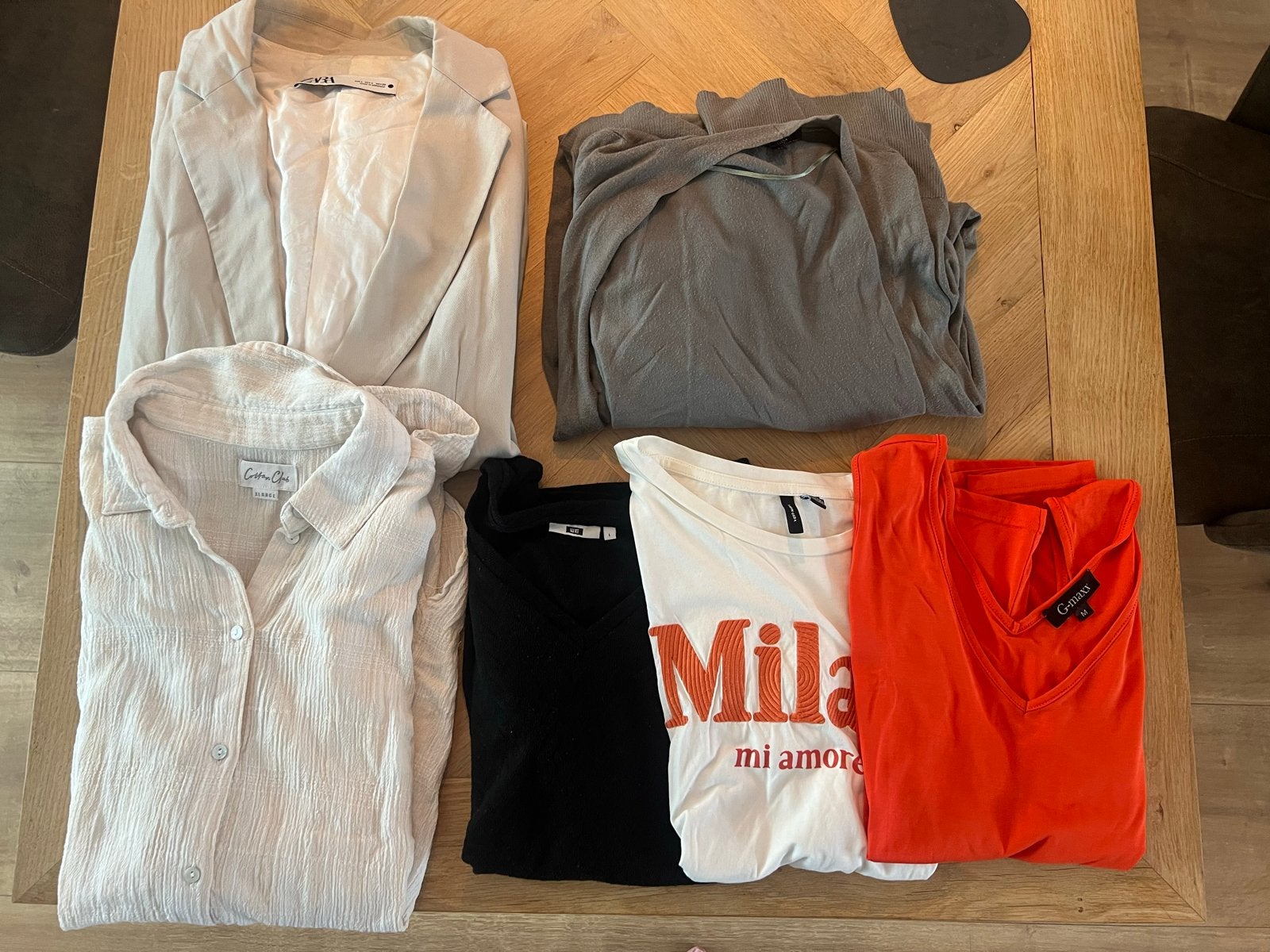 Dames kledingpakket: blouses, blazer, shirts, vest, Kleding | Dames, Ophalen of Verzenden, Gedragen, Maat 46/48 (XL) of groter
