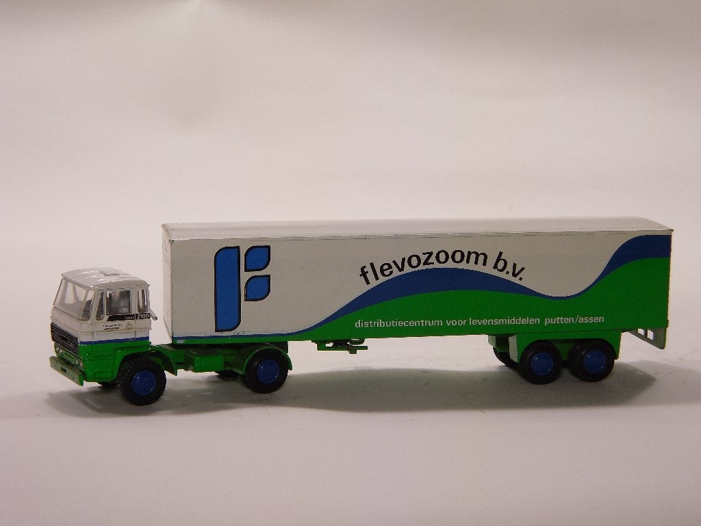 miniatuur vrachtwagen Flevozoom DAF, Verzamelen, Ophalen of Verzenden, Gebruikt, Auto's