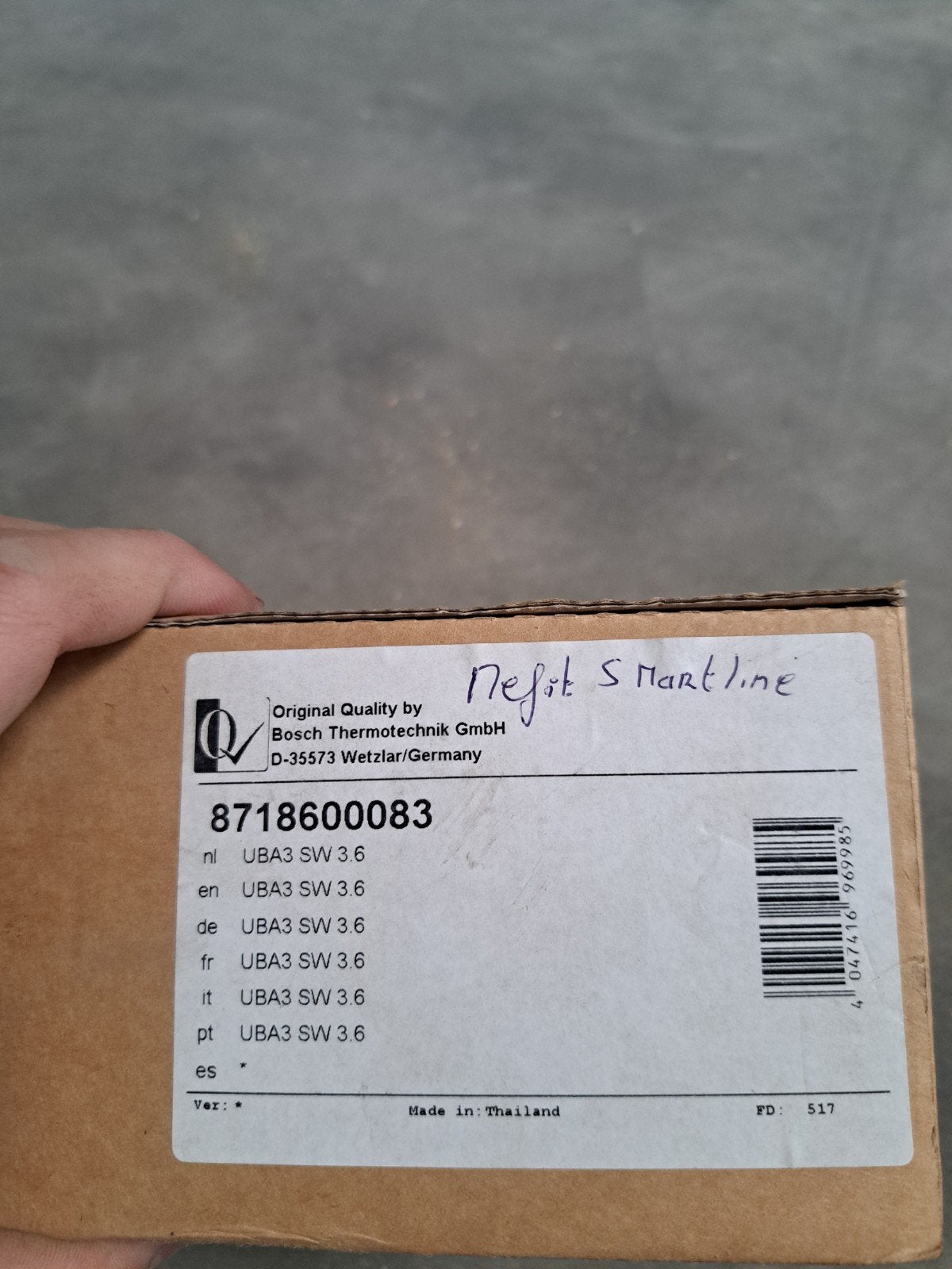Bosch UBA3 SW 3.6 8718600083 voor Nefit Smartline, Bosch, ., Nieuw, Ophalen of Verzenden