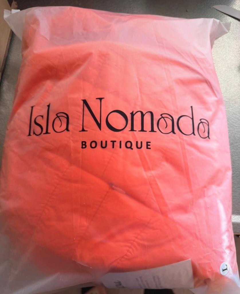 Isla Nomada Boutique Oranje Gewatteerde Jas Maat L, Ophalen of Verzenden, Nieuw, Maat 42/44 (L), Oranje