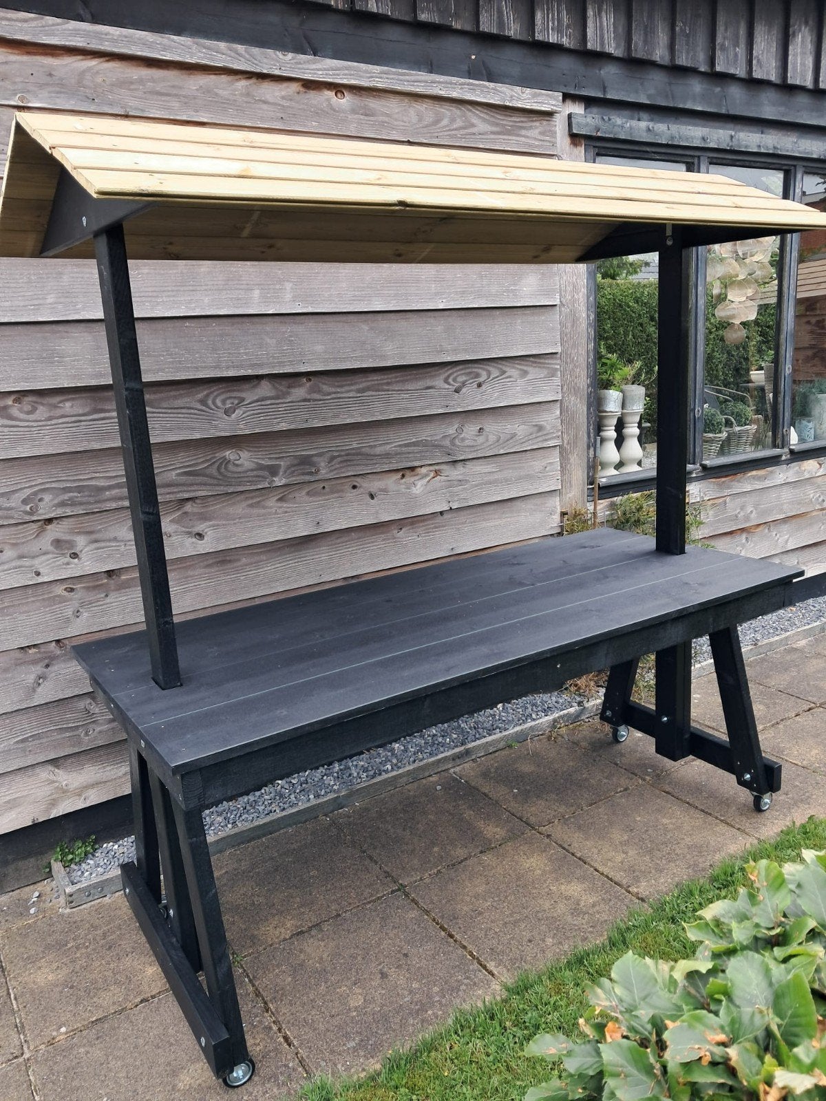 Verrijdbare marktkraam / verkoopkraam, Ophalen of Verzenden, Nieuw, Rechthoekig, Hout