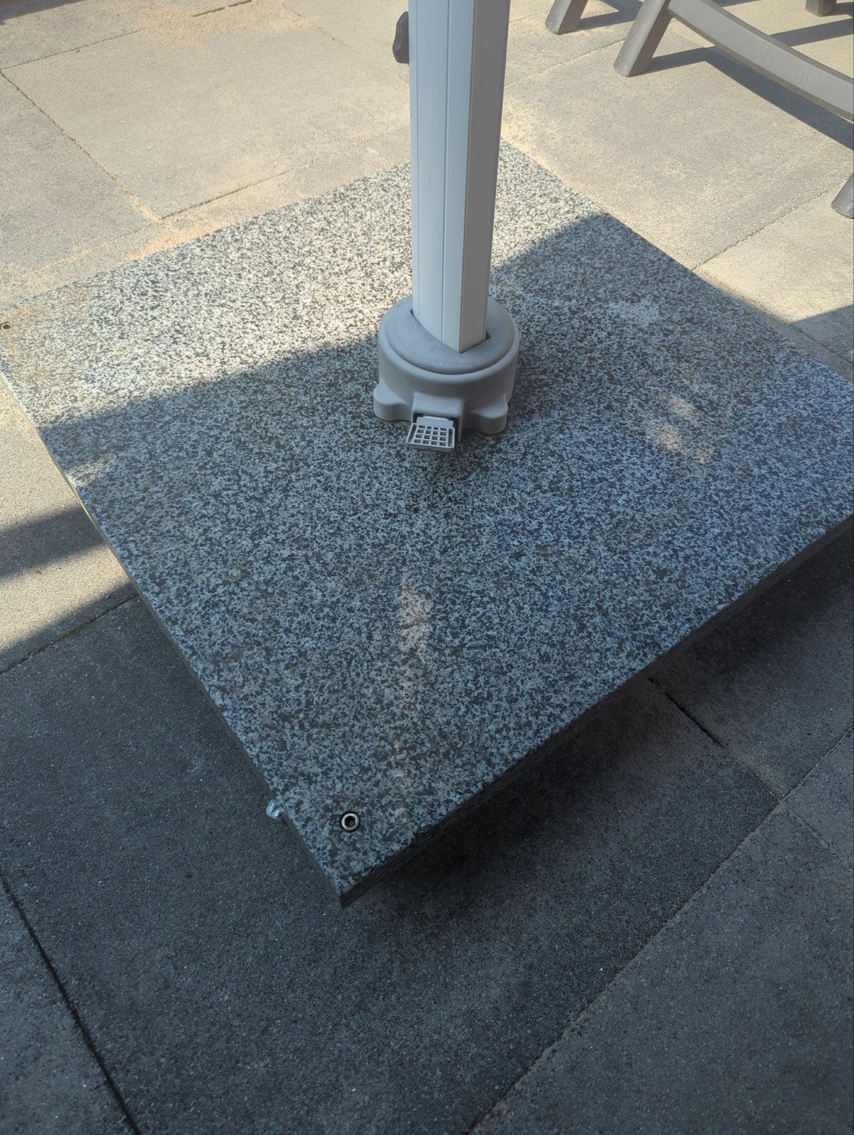 parasolvoet graniet 90 kg, Ophalen, Minder dan 1 meter, Parasolvoet