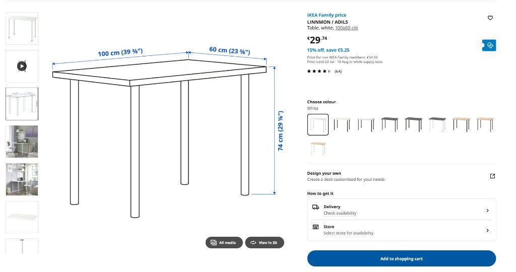 Witte tafel met 4 stoelen, Ophalen, Zo goed als nieuw, Rechthoekig, 50 tot 100 cm