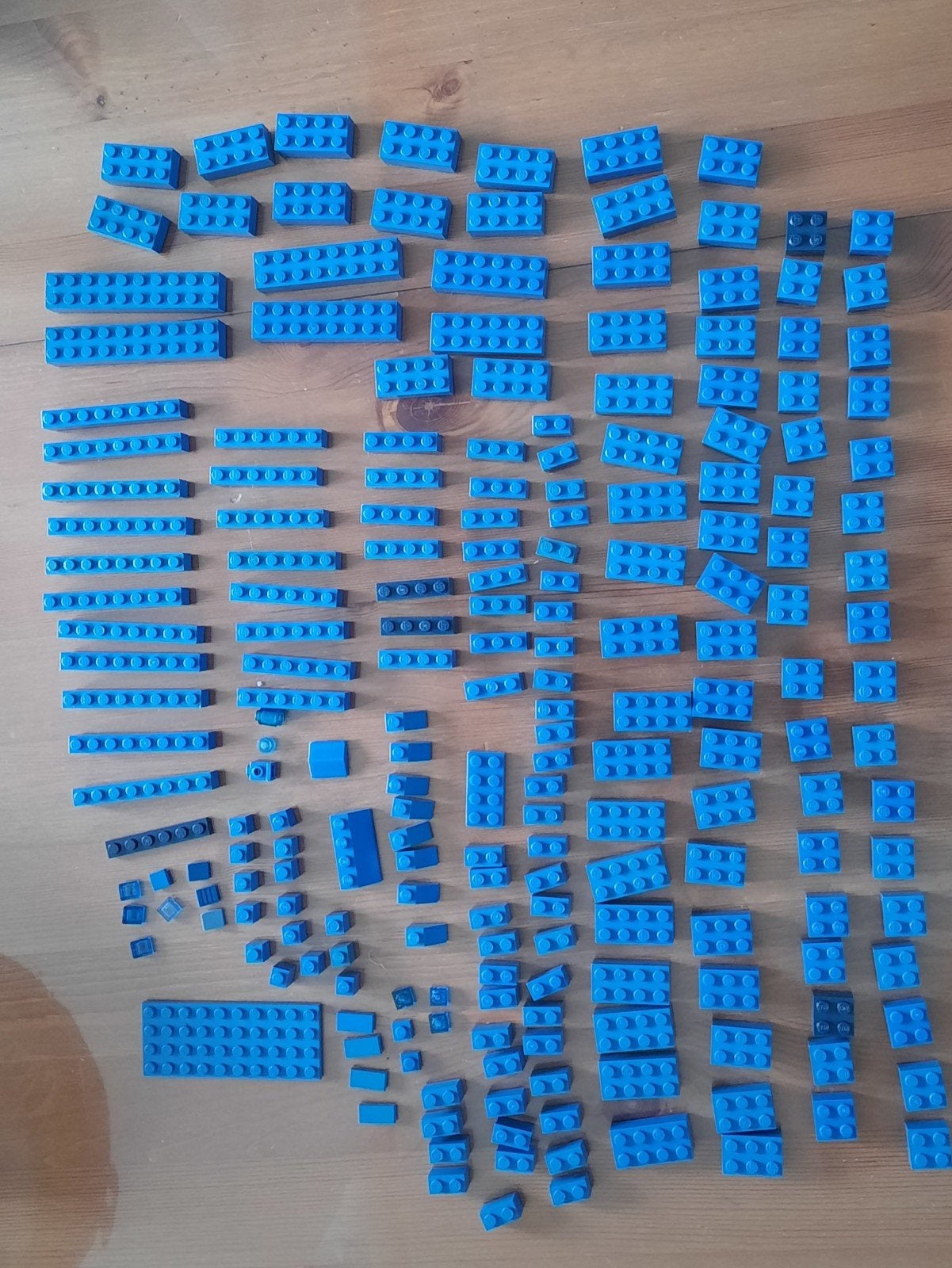 Grote partij blauwe LEGO stenen - diverse formaten, Ophalen of Verzenden, Gebruikt, Losse stenen, Lego