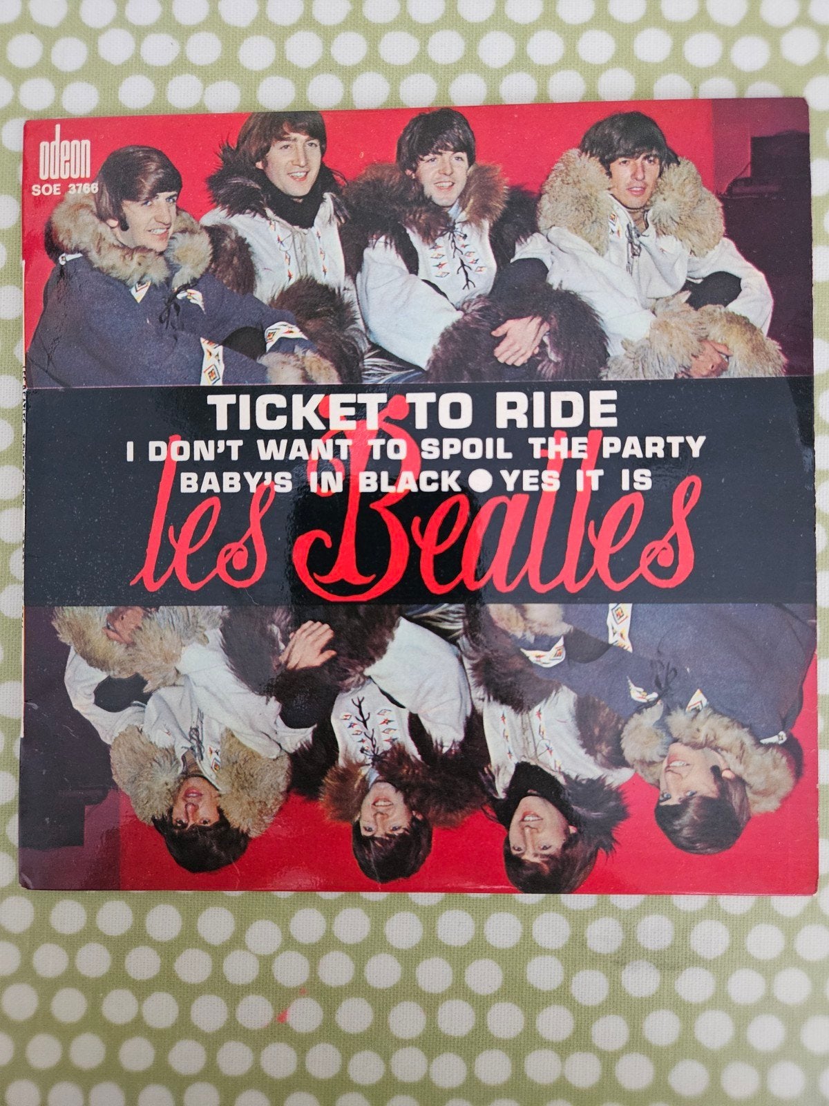 The Beatles - Ticket To Ride EP (Odeon SOE 3768), Cd's en Dvd's, Vinyl Singles, Gebruikt, 7 inch, Ophalen of Verzenden, Pop