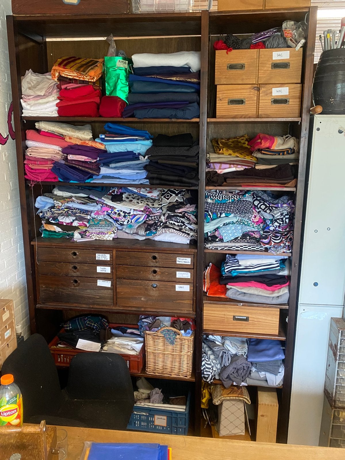 Textiel, stoffen, coupons, Ophalen, Overige materialen, Gebruikt, Overige kleuren
