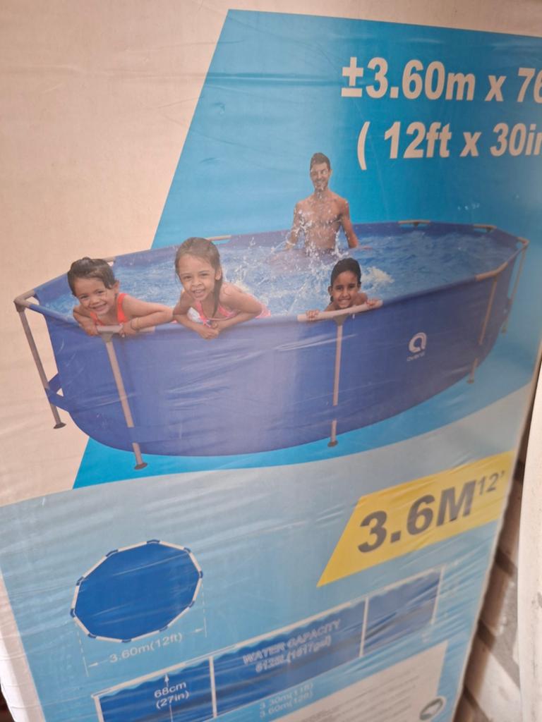 Avenli opzet zwembad 360 bij 366, Tuin en Terras, Zwembaden, Ophalen, Minder dan 80 cm, Rond, Opzetzwembad
