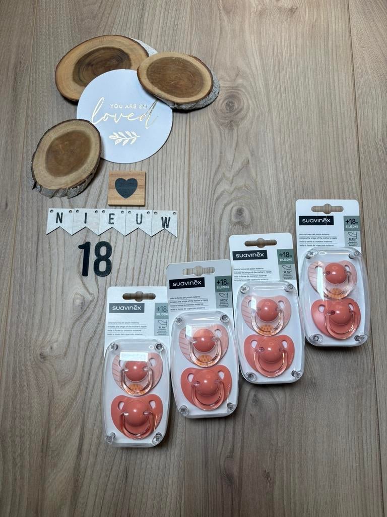 Baby meisje 4 setjes van 2 spenen suavinēx s 18+m, Ophalen of Verzenden, Nieuw, Overige typen
