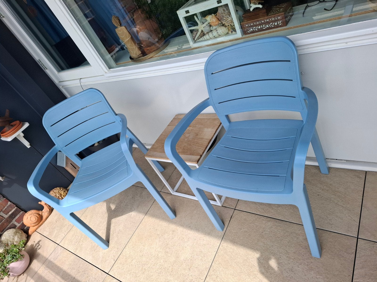 2 Allibert tuinstoelen in zeer goede staat, Ophalen