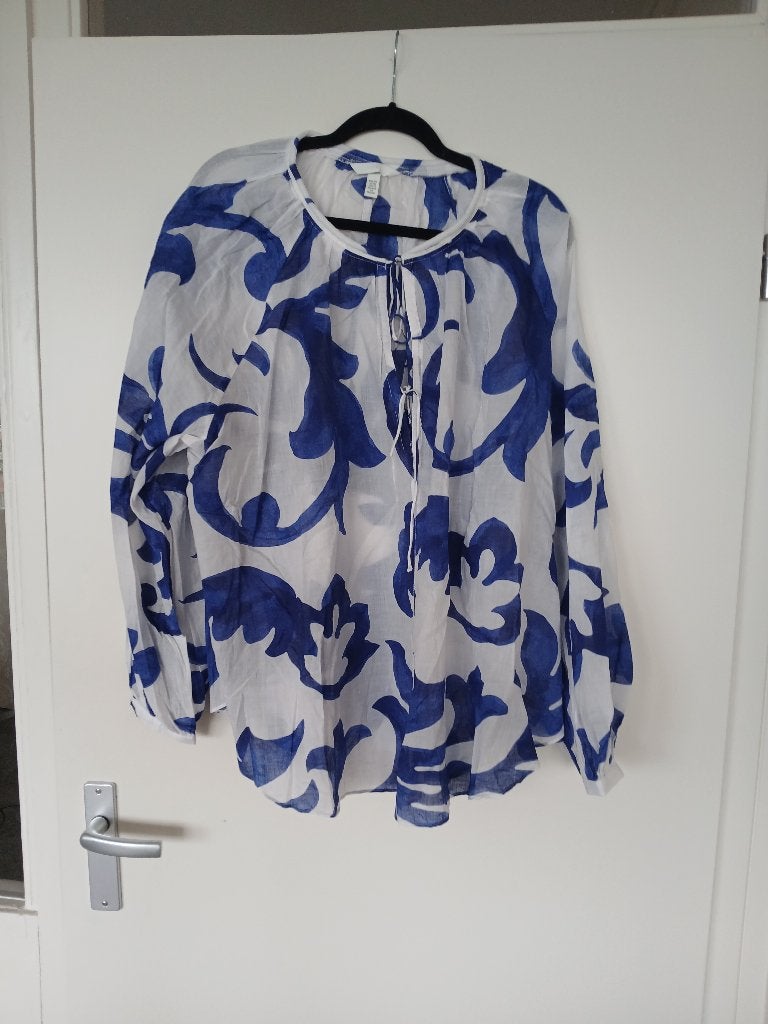 H&M blouse blauw maaat XXL NIEUW, Blauw, Maat 46/48 (XL) of groter, Nieuw, Ophalen of Verzenden