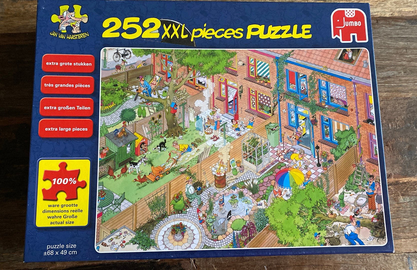 Jan van Haasteren legpuzzel XXL 252 stukjes, Ophalen of Verzenden, Minder dan 500 stukjes, Zo goed als nieuw, Legpuzzel
