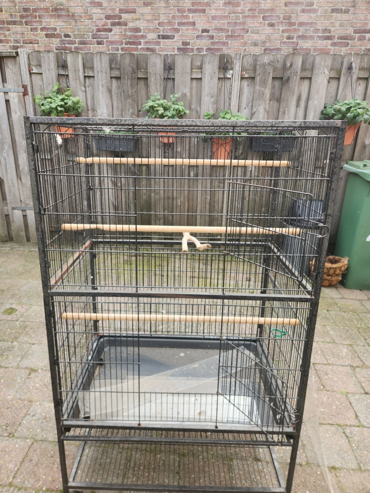 Grote vogelkooi 52x78,5 x131 cm, Ophalen, Gebruikt, Metaal, Vogelkooi