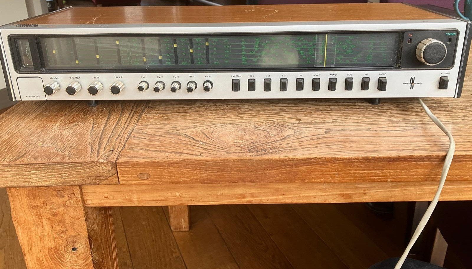 Philips tuner versterker 22RH732, Vintage, Gebruikt, 60 tot 120 watt, Stereo, Ophalen