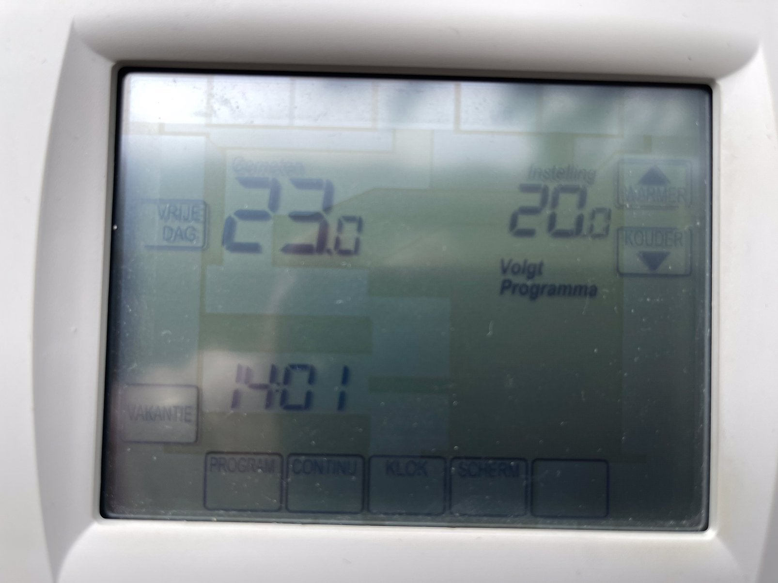 Honeywell TH81 on/off thermostaat, groot display., Ophalen of Verzenden, Zo goed als nieuw