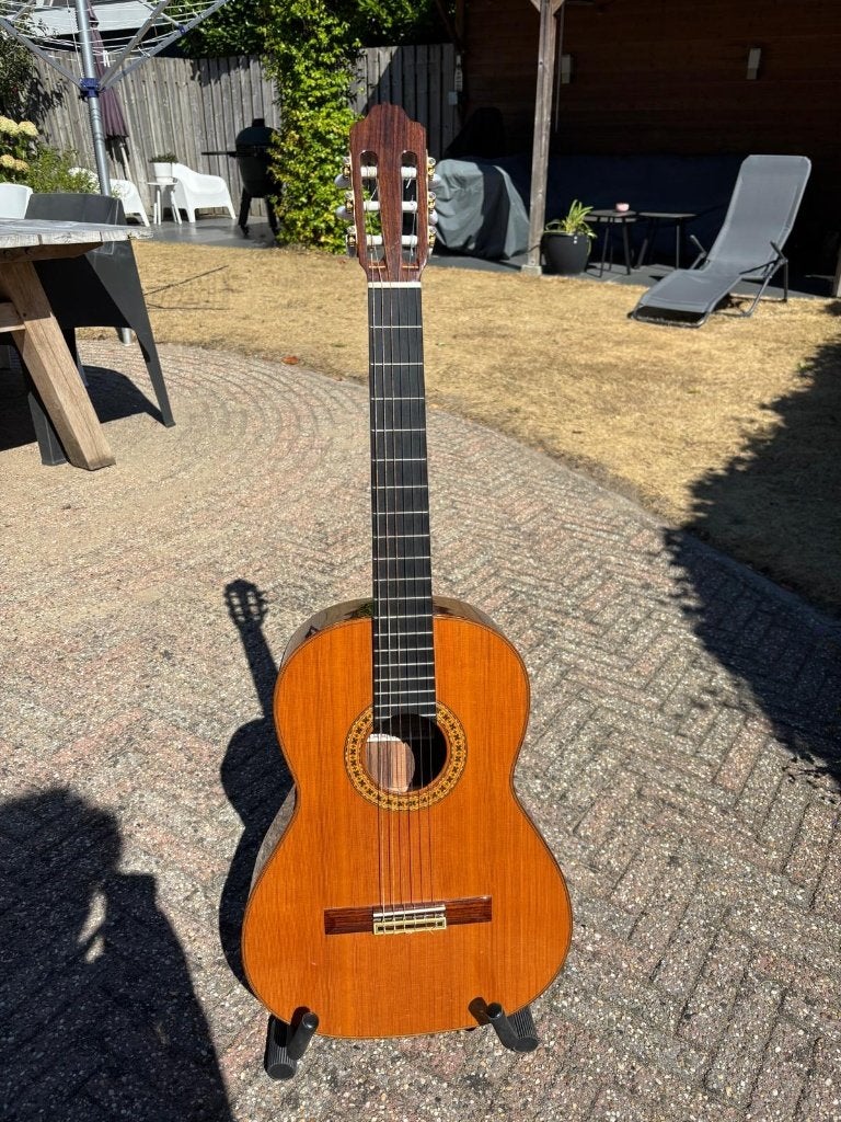 Esteve Model 8, Ophalen of Verzenden, Zo goed als nieuw, Klassieke of Spaanse gitaar, Met koffer