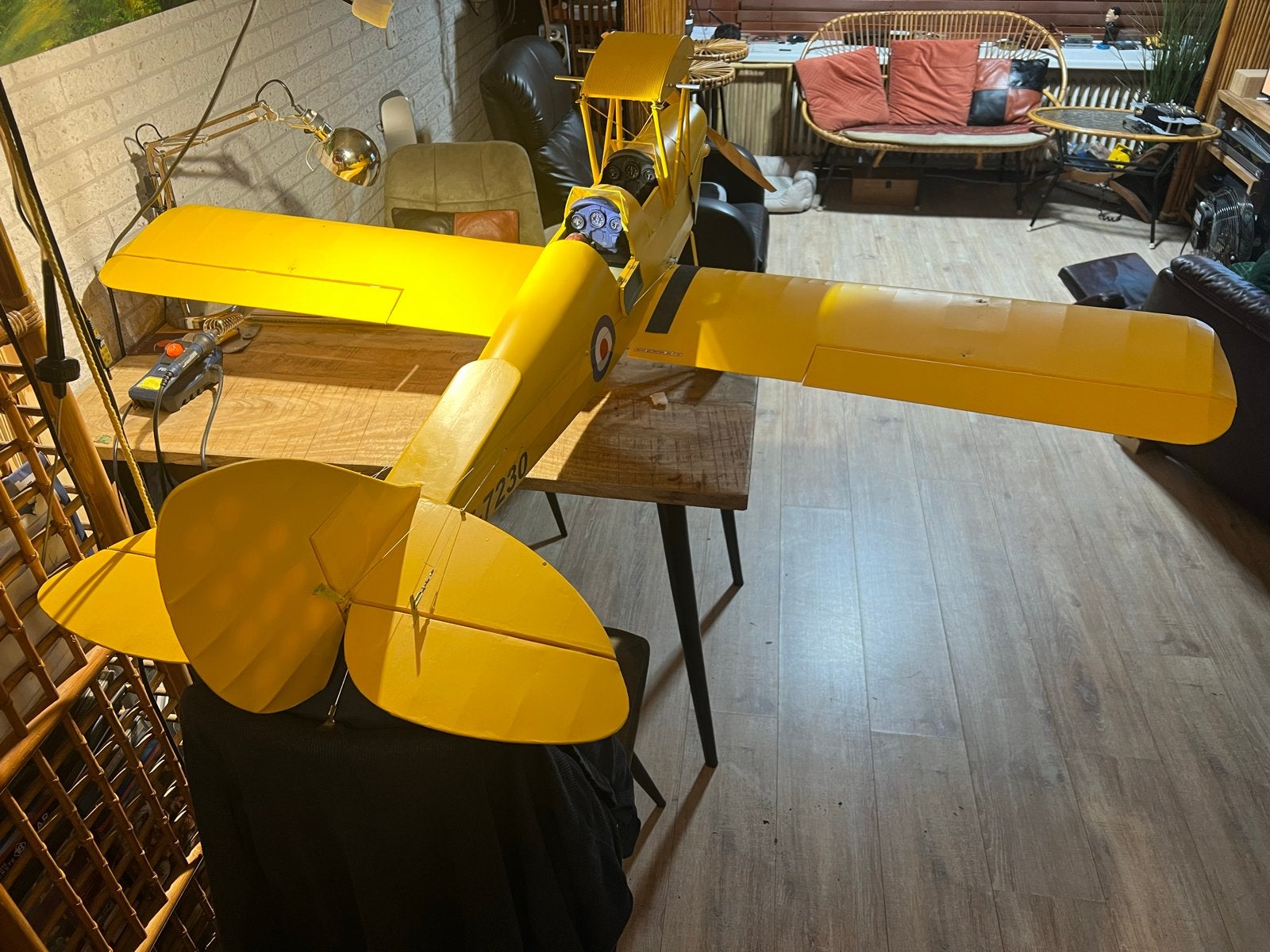 TigerMoth RC modelvliegtuig - 1.85m spanwijdte, vliegklaar, Ophalen, Zo goed als nieuw, Elektro, RTF (Ready to Fly)