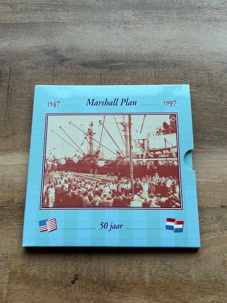 Zilveren Marshall plan munt, Postzegels en Munten, Munten | Nederland, Ophalen of Verzenden, Vóór koninkrijk