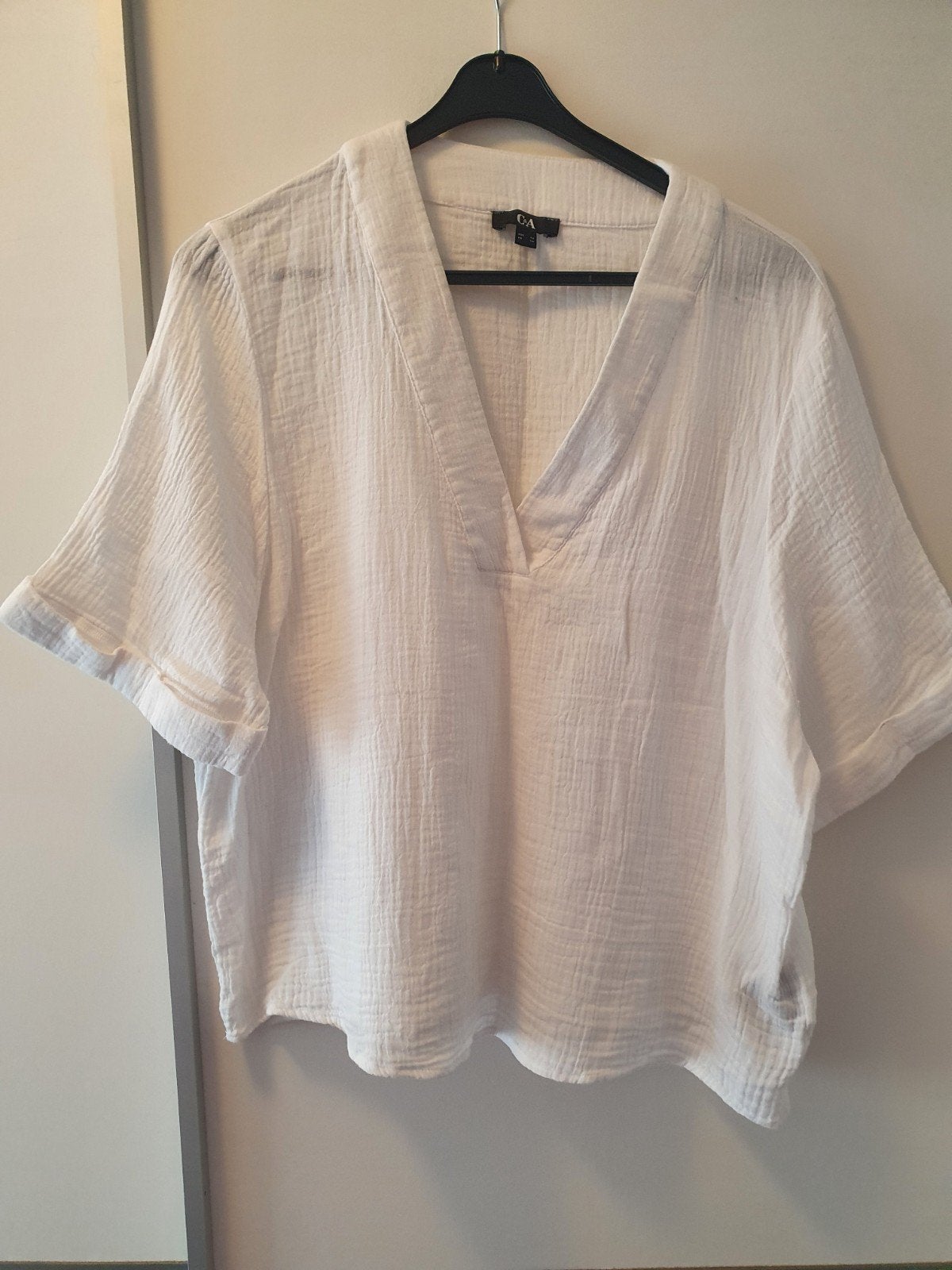 Zgan! Mooi wit shirt van C&A maat 42!, Kleding | Dames, Verzenden, Zo goed als nieuw, Maat 42/44 (L), Wit